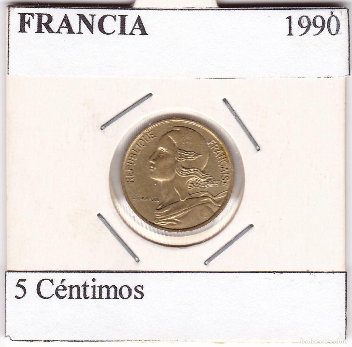 Monedas antiguas de Europa: Moneda. FRANCIA. 5 C&eacute;ntimos. 1990. - Foto 1