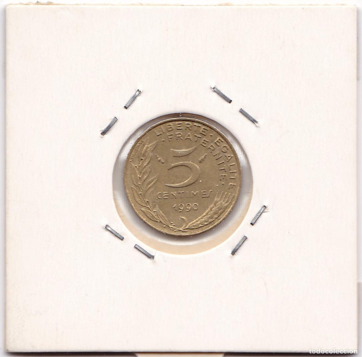 Monedas antiguas de Europa: Moneda. FRANCIA. 5 C&eacute;ntimos. 1990. - Foto 2