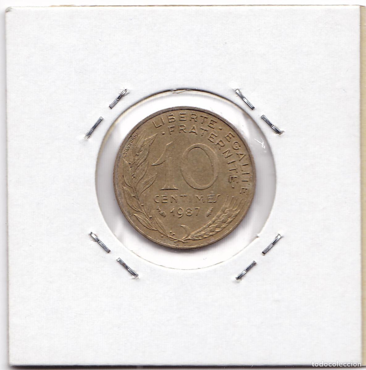 Monedas antiguas de Europa: Moneda. FRANCIA. 10 C&eacute;ntimos. 1987. - Foto 2