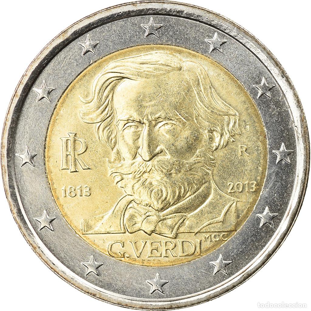 Monedas antiguas de Europa: [#913661] Italia, 2 Euro, G. Verdi, 2013, SC, Bimet&aacute;lico