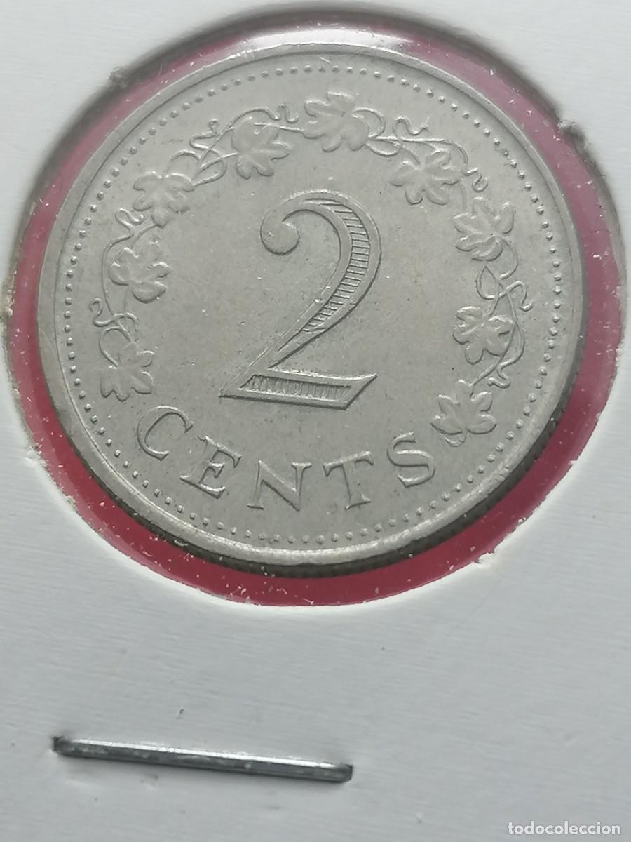 Monedas antiguas de Europa: MALTA 2 CENTS 1977 - Foto 2