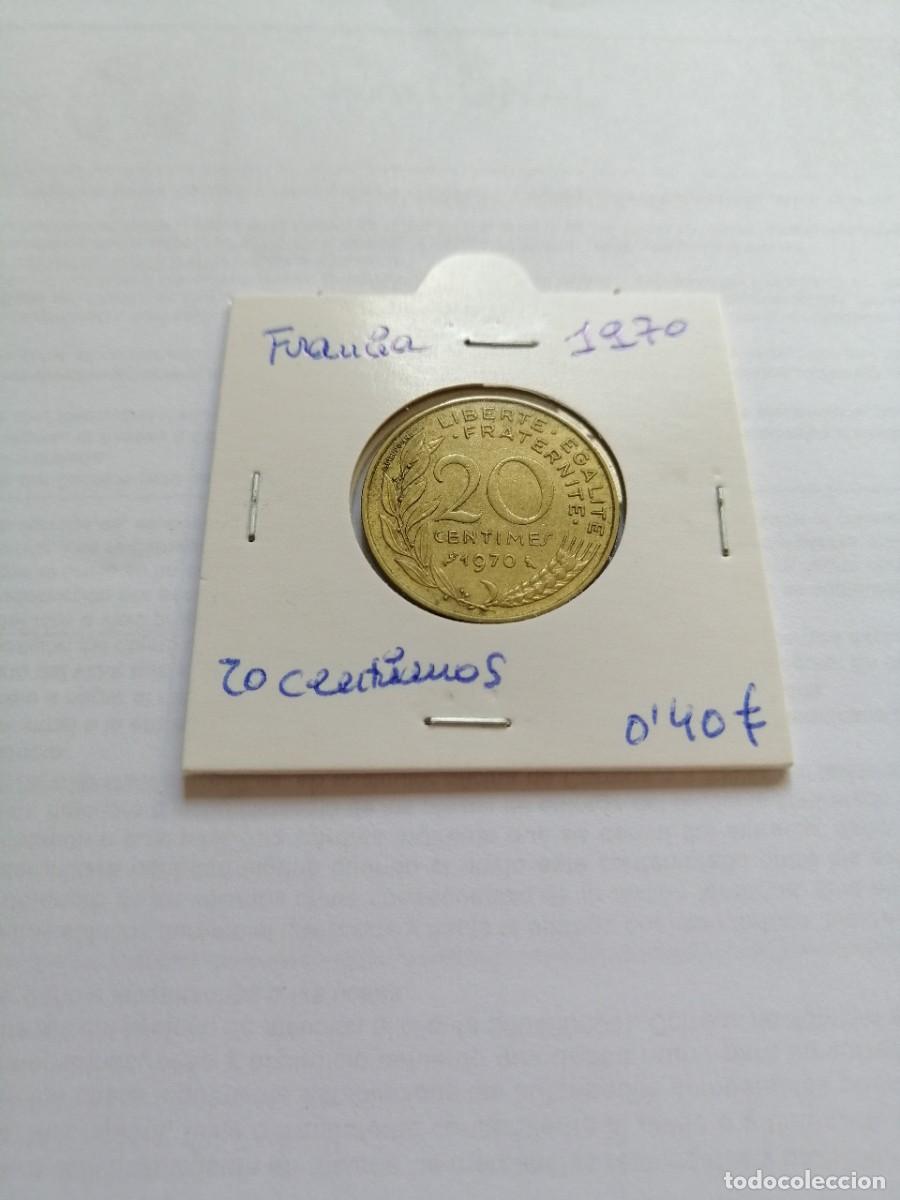 Monedas antiguas de Europa: Francia 20 Centimos 1970 - Foto 1