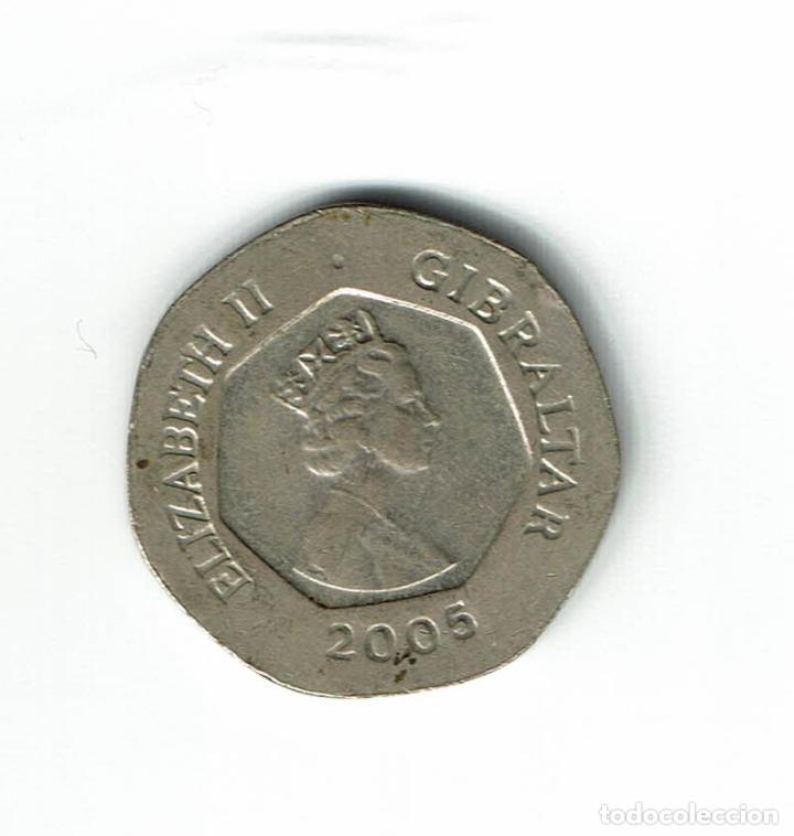 Monedas antiguas de Europa: GIBRALTAR 20 PENCE 2005 - Foto 2