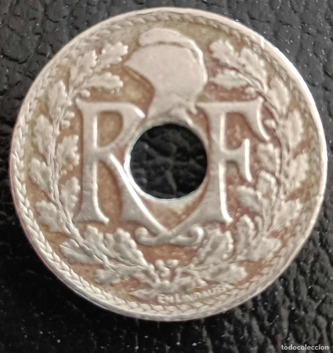 Monedas antiguas de Europa: 10 centimes 1923 - Francia - Foto 2