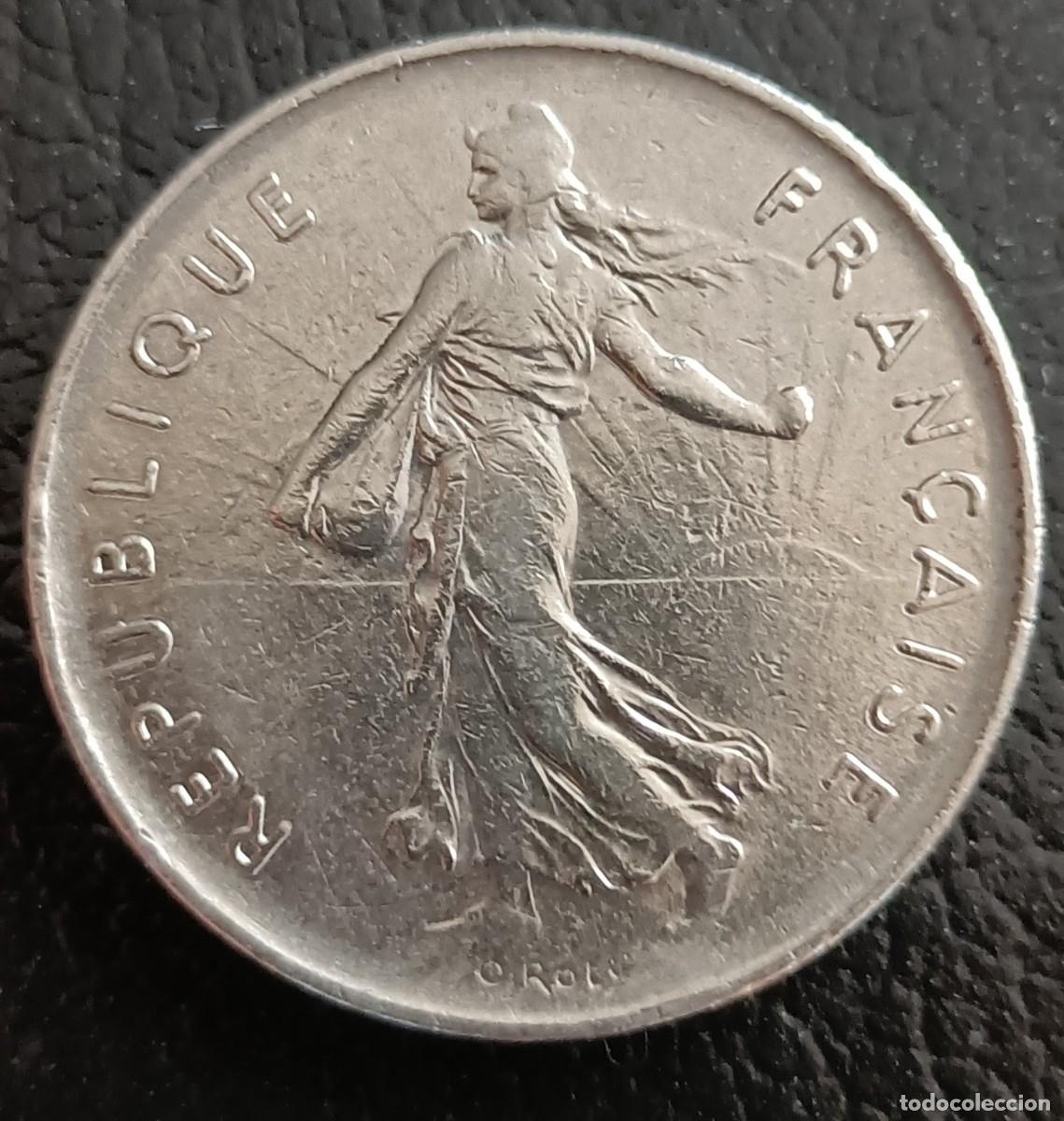 Monedas antiguas de Europa: 5 Francs 1973 - Francia - Foto 2