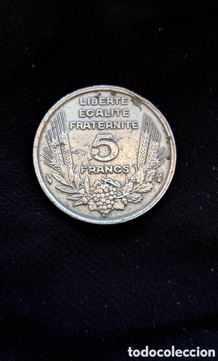 Monedas antiguas de Europa: FRANCIA 5 FRANCS 1933 - Foto 1