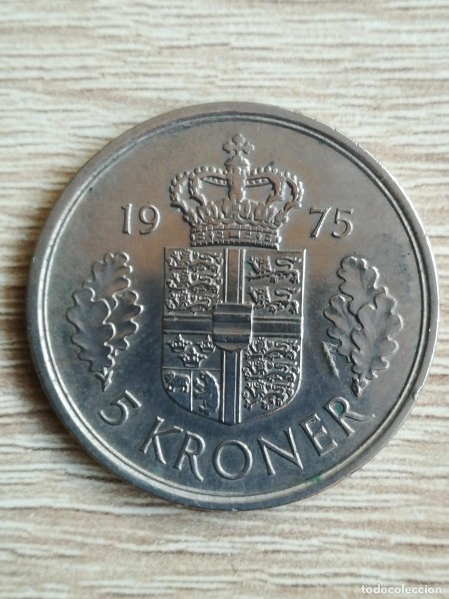 Monedas antiguas de Europa: MONEDA 5 KRONER DINAMARCA - A&Ntilde;O 1975. - Foto 2