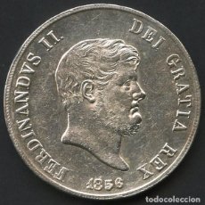 Monedas antiguas de Europa: ITALIA, NÁPOLES Y SICILIA, MONEDA DE PLATA, FERNANDO II, VALOR: 120 GRANA, 1856