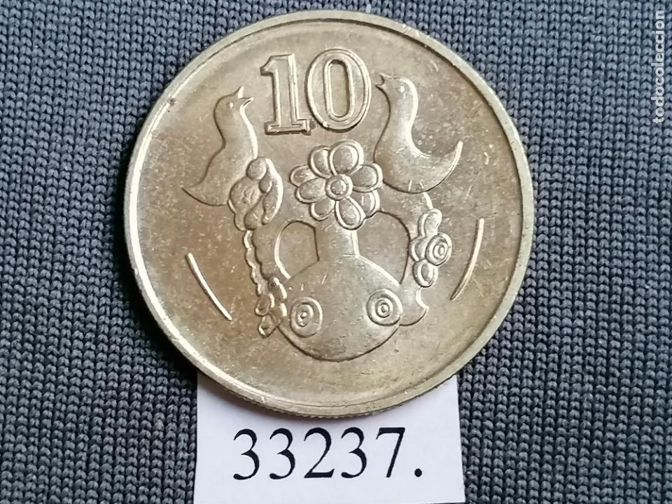 Monedas antiguas de Europa: Chipre 10 c&eacute;ntimos 1998 - Foto 1