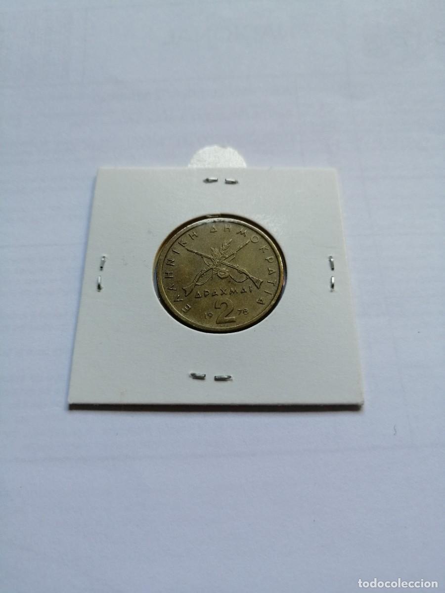 Monedas antiguas de Europa: Grecia 2 Dracmas 1978 - Foto 2