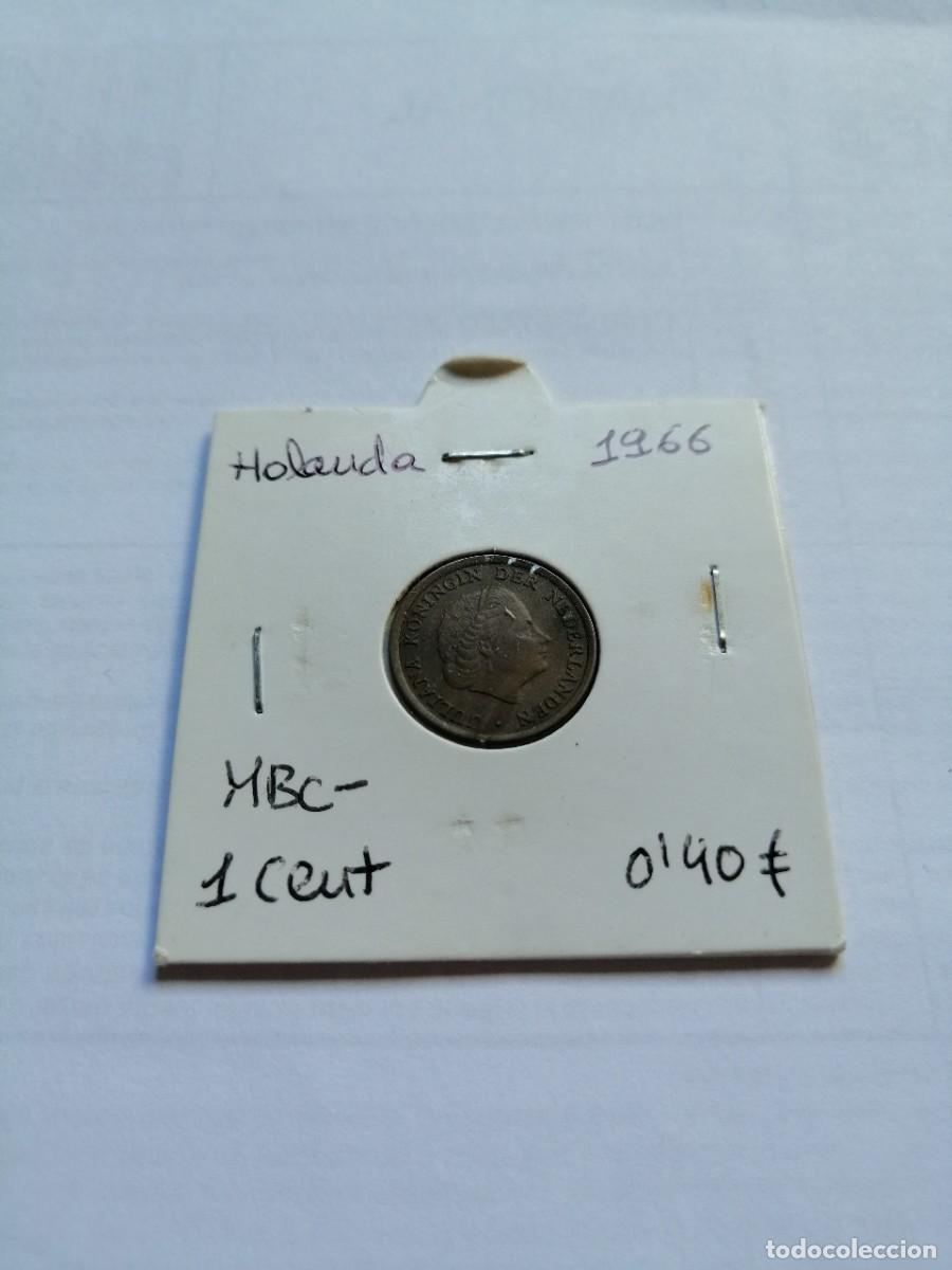 Monedas antiguas de Europa: Holanda 1 Cent 1966 - Foto 1