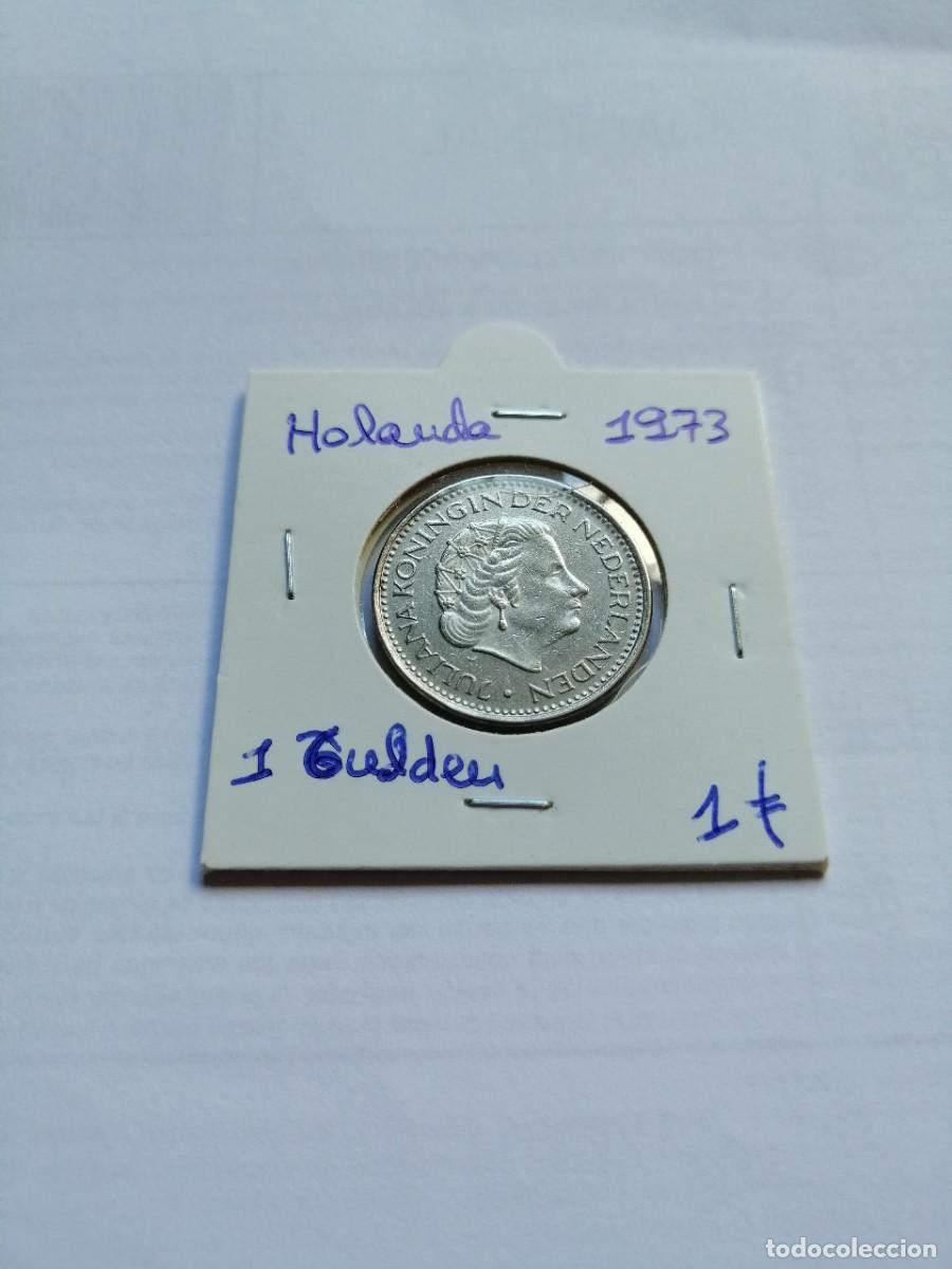 Monedas antiguas de Europa: Holanda 1 Gulden 1973 - Foto 1