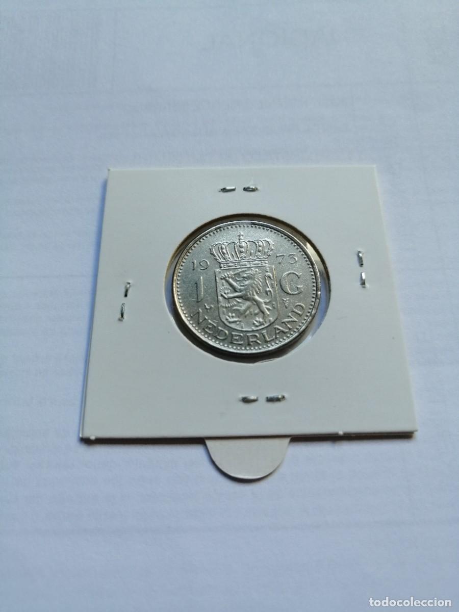Monedas antiguas de Europa: Holanda 1 Gulden 1973 - Foto 2