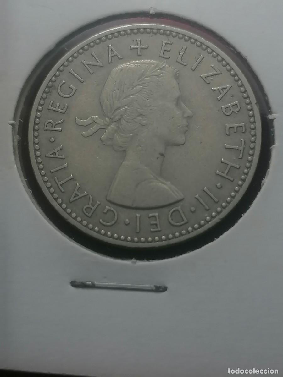 Monedas antiguas de Europa: INGLATERRA ONE SCHILLING 1954 - Foto 2