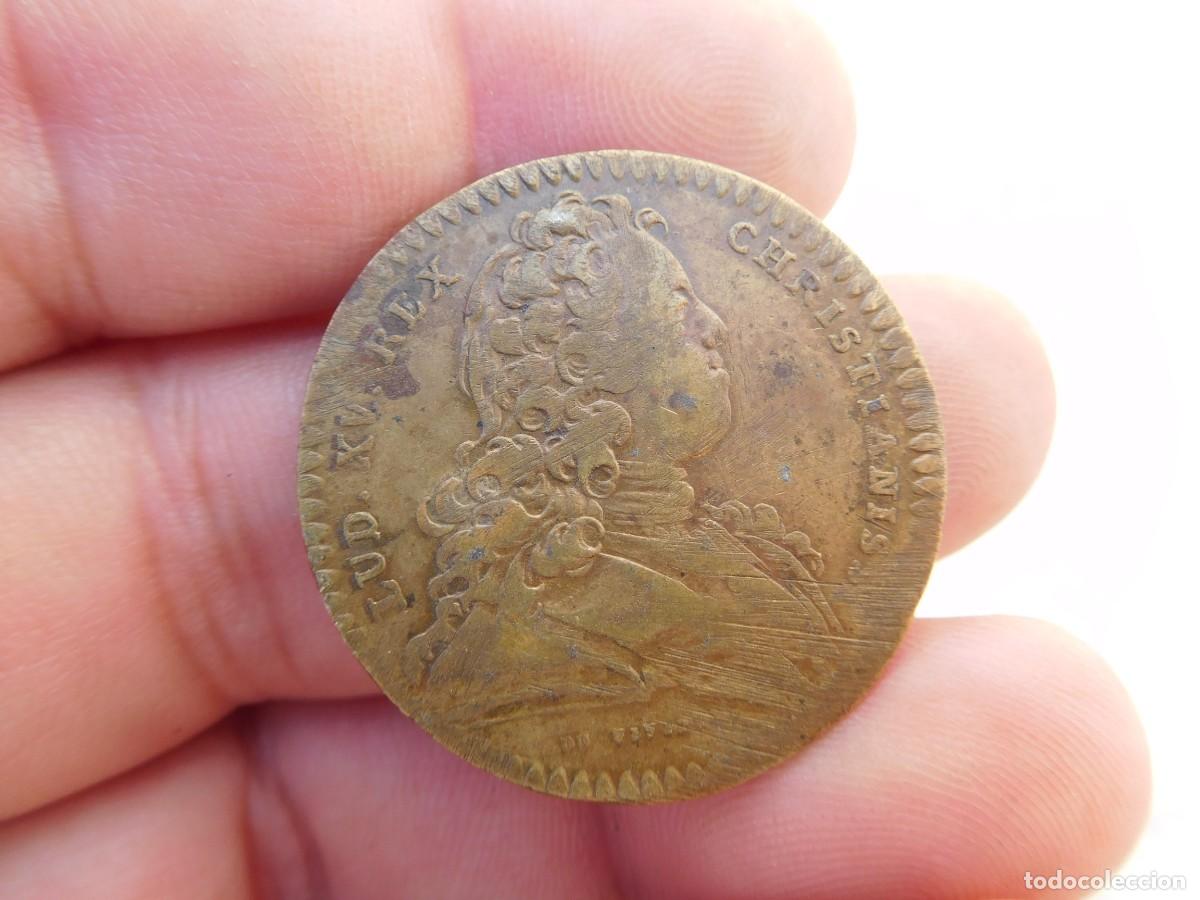 Monedas antiguas de Europa: Medalla token Ludovicus XV - Foto 1