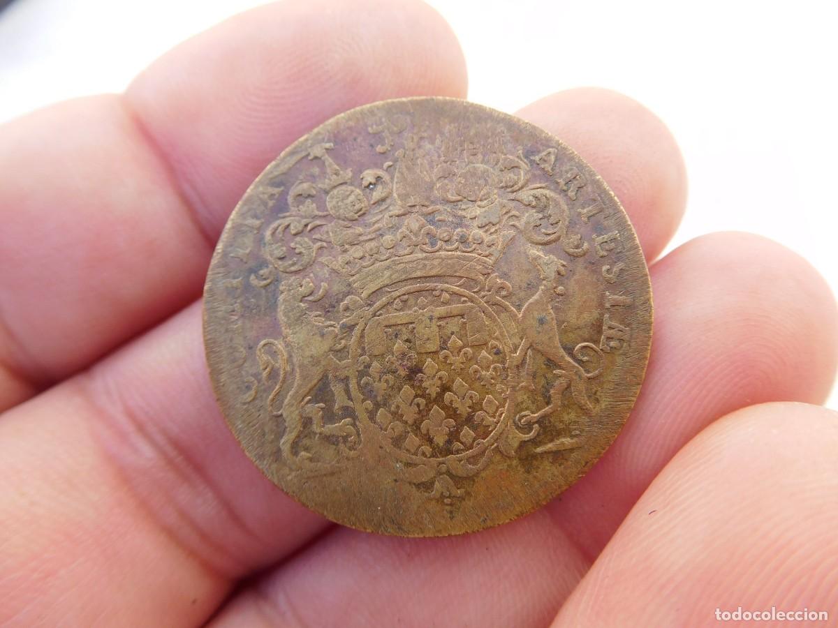 Monedas antiguas de Europa: Medalla token Ludovicus XV - Foto 2