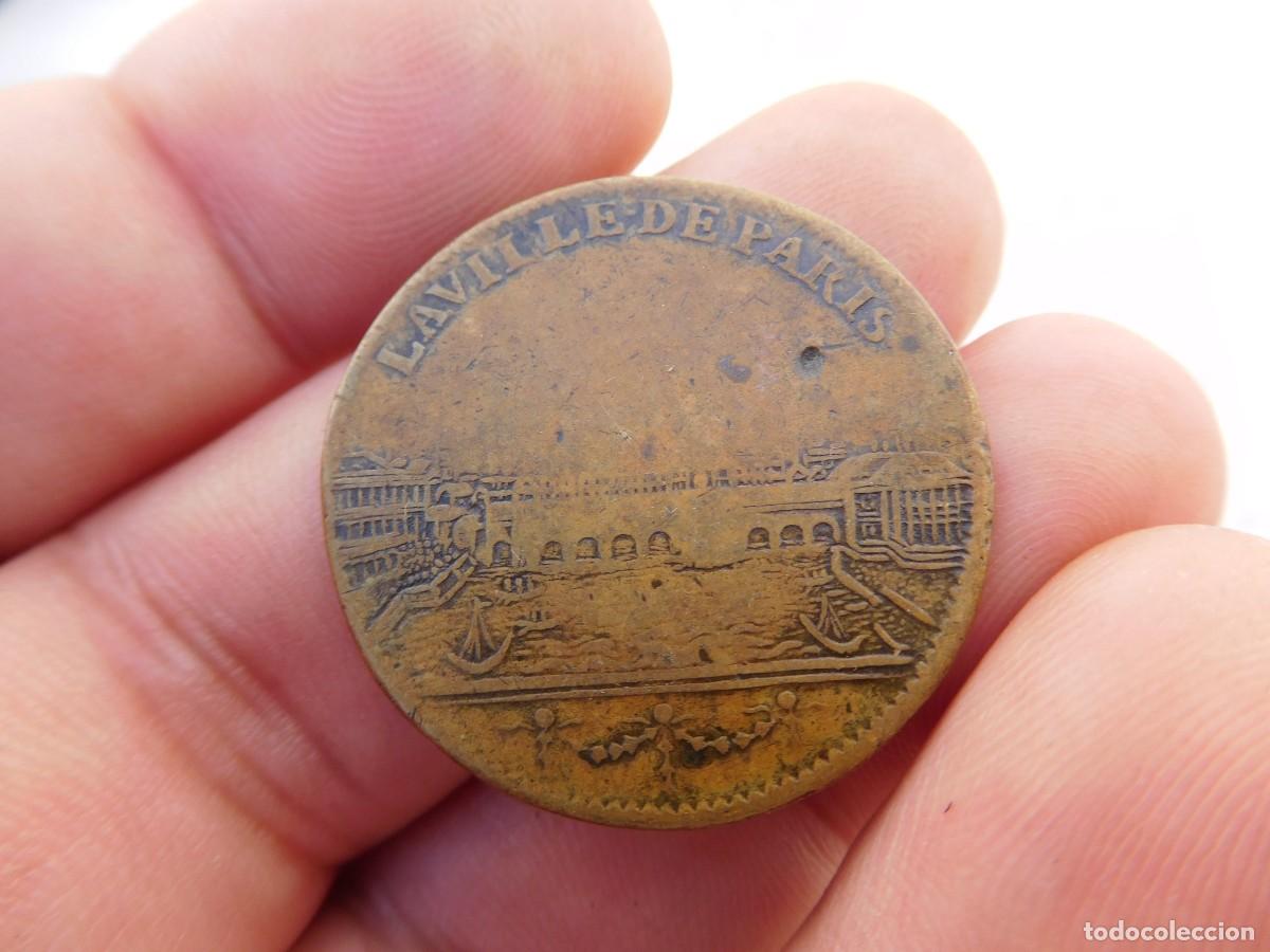Monedas antiguas de Europa: Medalla token Par&iacute;s - Foto 1