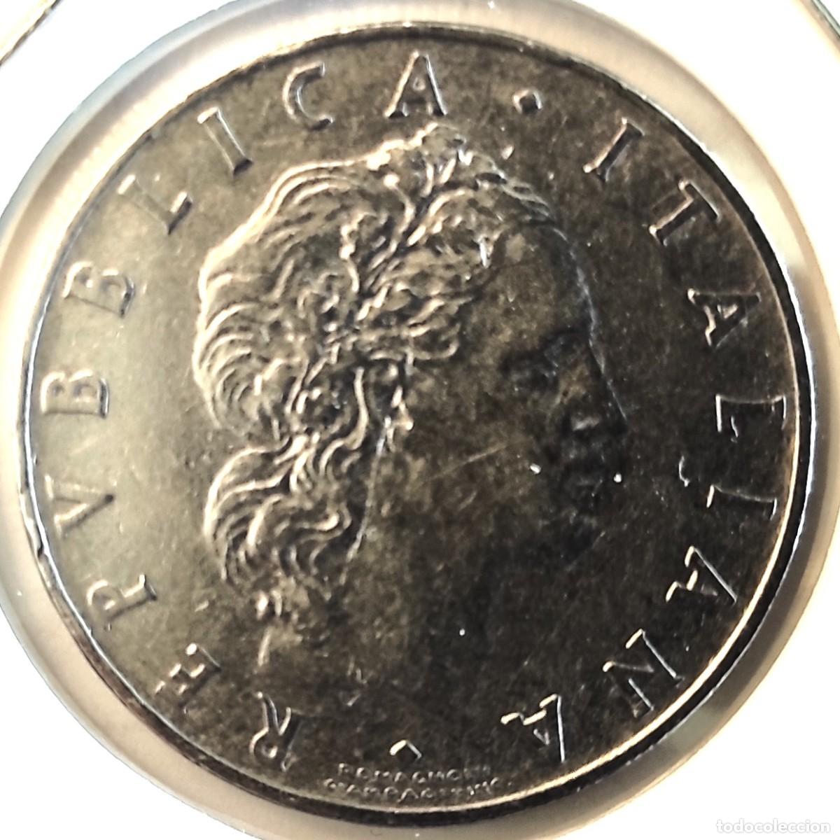 Alte M&uuml;nzen aus Europa: ITALIA (1946-2001) - 50 LIRAS 1962 R - A - 6,25 GR. ACERO INOXIDABLE - DIAMETRO 24,80 mm - KM#95.1