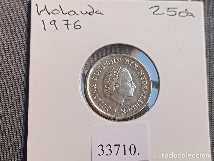 Monedas antiguas de Europa: Holanda 25 centimos 1976 - Foto 1