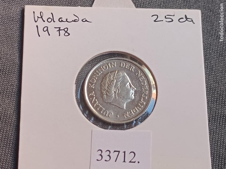 Monedas antiguas de Europa: Holanda 25 centimos 1978 - Foto 1