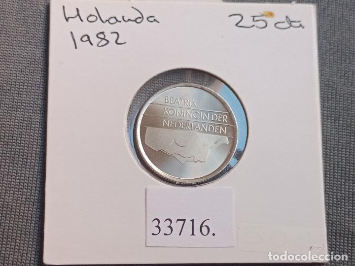 Monedas antiguas de Europa: Holanda 25 centimos 1982 - Foto 2