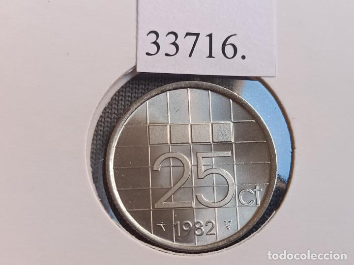 Monedas antiguas de Europa: Holanda 25 centimos 1982 - Foto 1