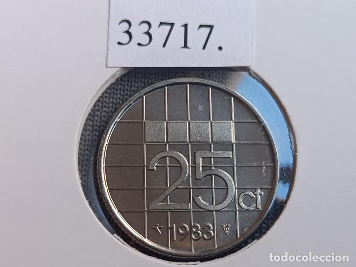 Monedas antiguas de Europa: Holanda 25 centimos 1983 - Foto 2