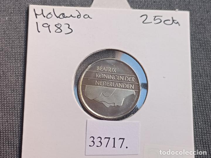 Monedas antiguas de Europa: Holanda 25 centimos 1983 - Foto 1