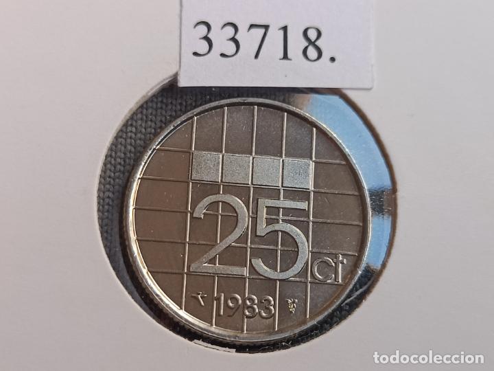 Monedas antiguas de Europa: Holanda 25 centimos 1983 - Foto 1