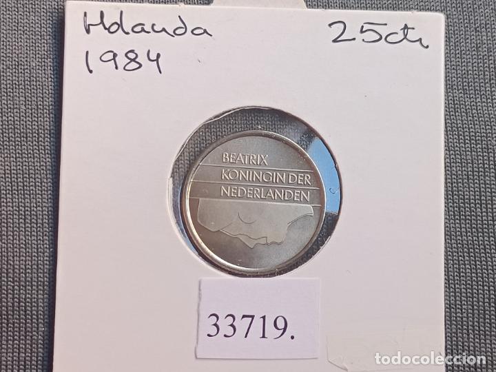Monedas antiguas de Europa: Holanda 25 centimos 1984 - Foto 1