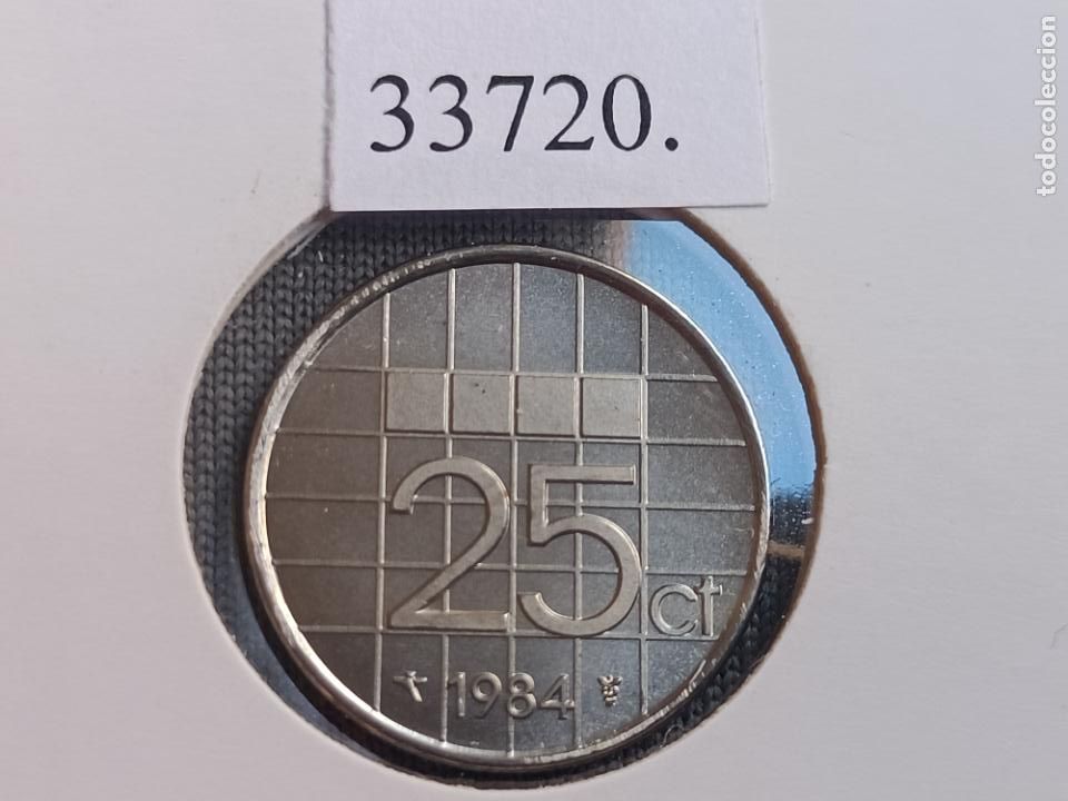 Monedas antiguas de Europa: Holanda 25 centimos 1984 - Foto 1