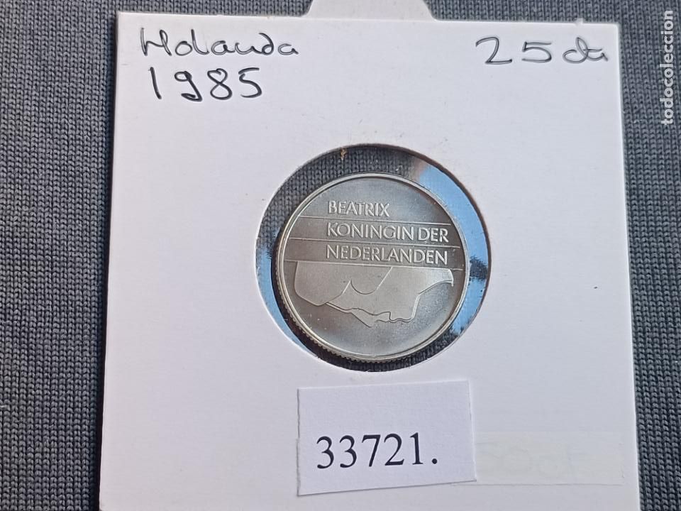 Monedas antiguas de Europa: Holanda 25 centimos 1985 - Foto 1
