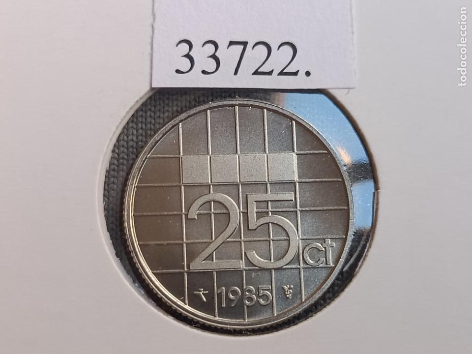 Monedas antiguas de Europa: Holanda 25 centimos 1985 - Foto 1
