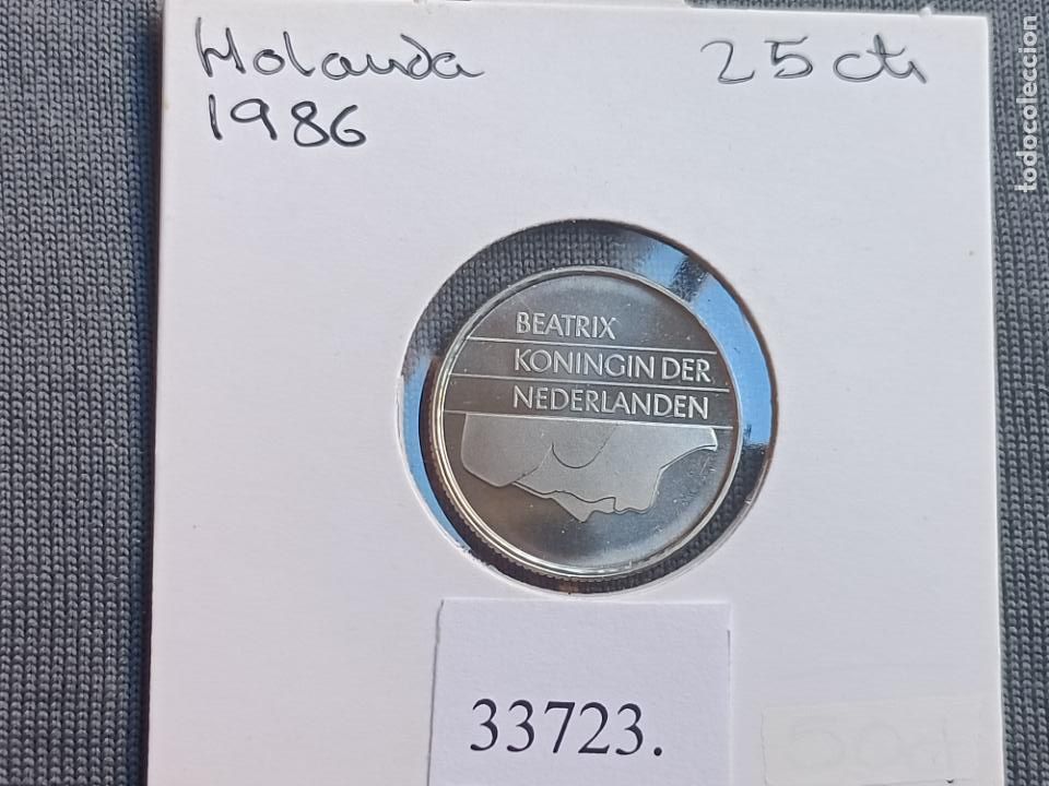 Monedas antiguas de Europa: Holanda 25 centimos 1986 - Foto 1
