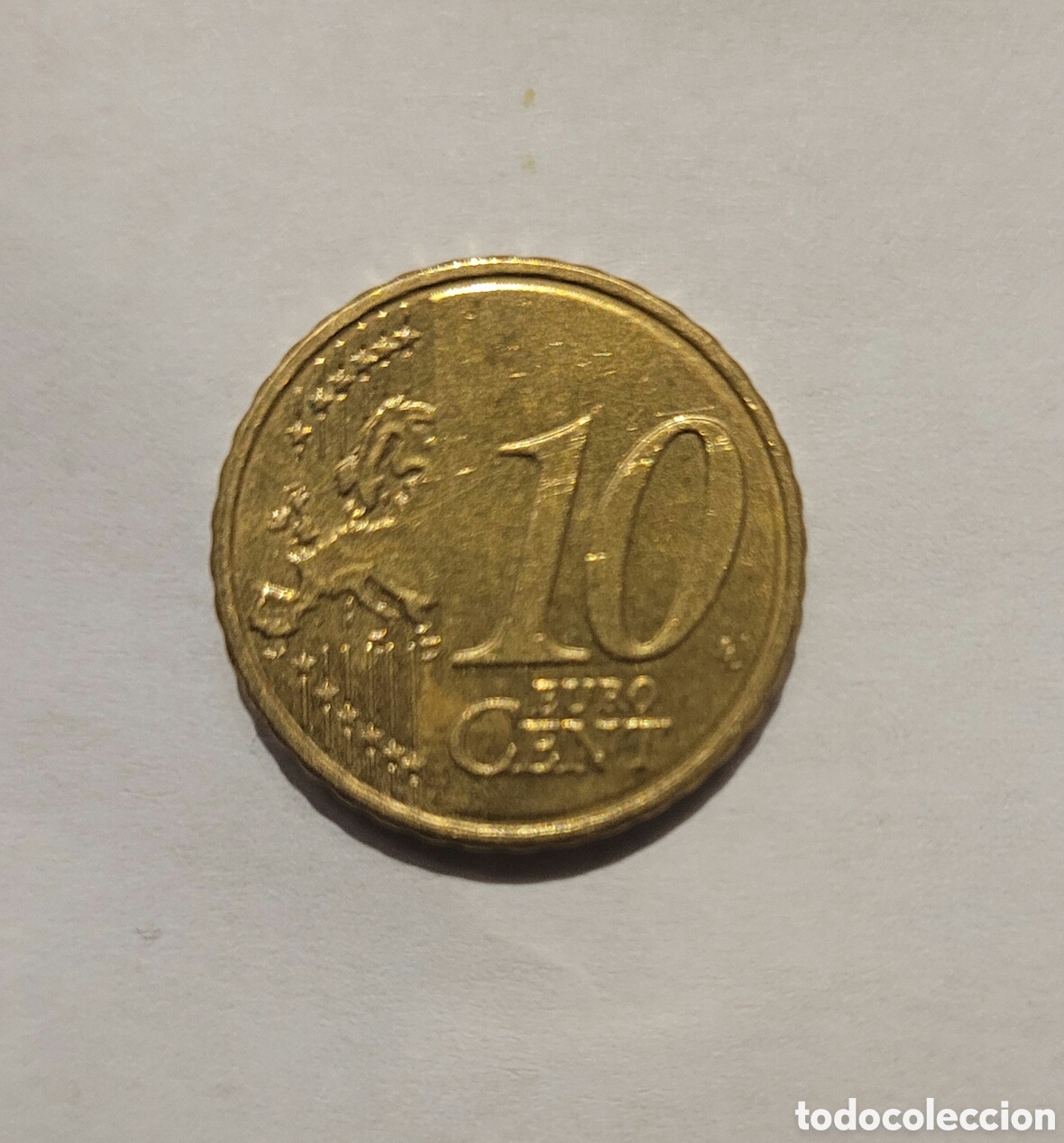 Monedas antiguas de Europa: Moneda 10 c&eacute;ntimos Grecia. - Foto 2