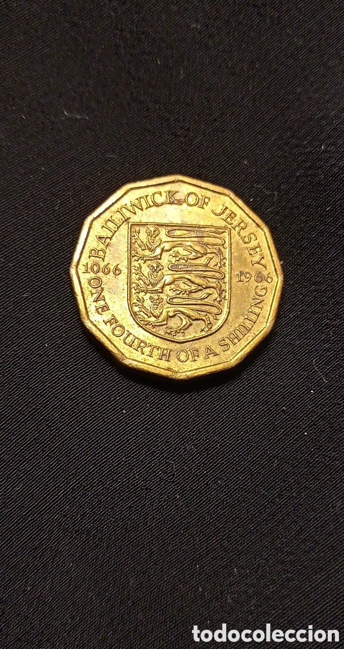 Monedas antiguas de Europa: JERSEY 1/4 SHILING 1966 s/c - Foto 1