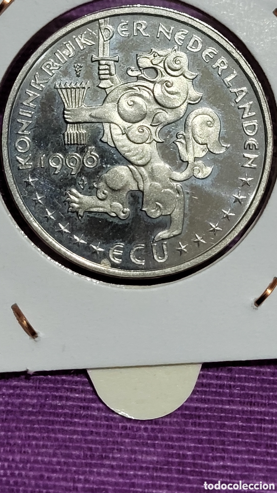 Monedas antiguas de Europa: Moneda Ecu Holanda 1996 - Foto 2
