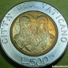 Monedas antiguas de Europa: CIUDAD DE VATICANO 500 LIRAS 1988