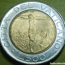 Monedas antiguas de Europa: CIUDAD DE VATICANO 500 LIRAS 1987