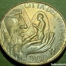 Monedas antiguas de Europa: CIUDAD DE VATICANO 200 LIRAS 1988