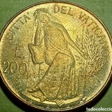 Monedas antiguas de Europa: CIUDAD DE VATICANO 200 LIRAS 1980