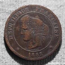 Monedas antiguas de Europa: (FRANCIA)(1882 A)(BRONCE) 5 CENTIMES CECA PARÍS