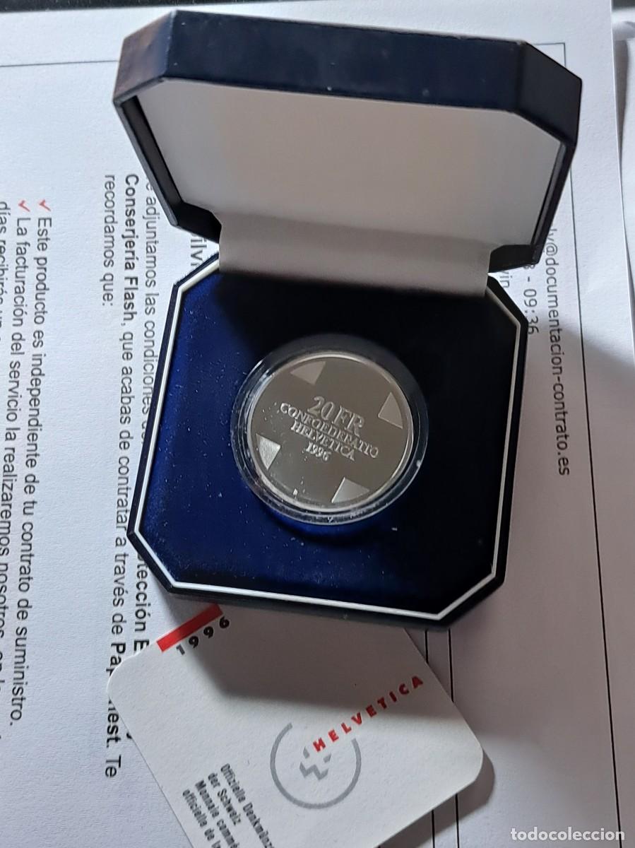 Monedas antiguas de Europa: moneda de plata suiza 1996 - Foto 2