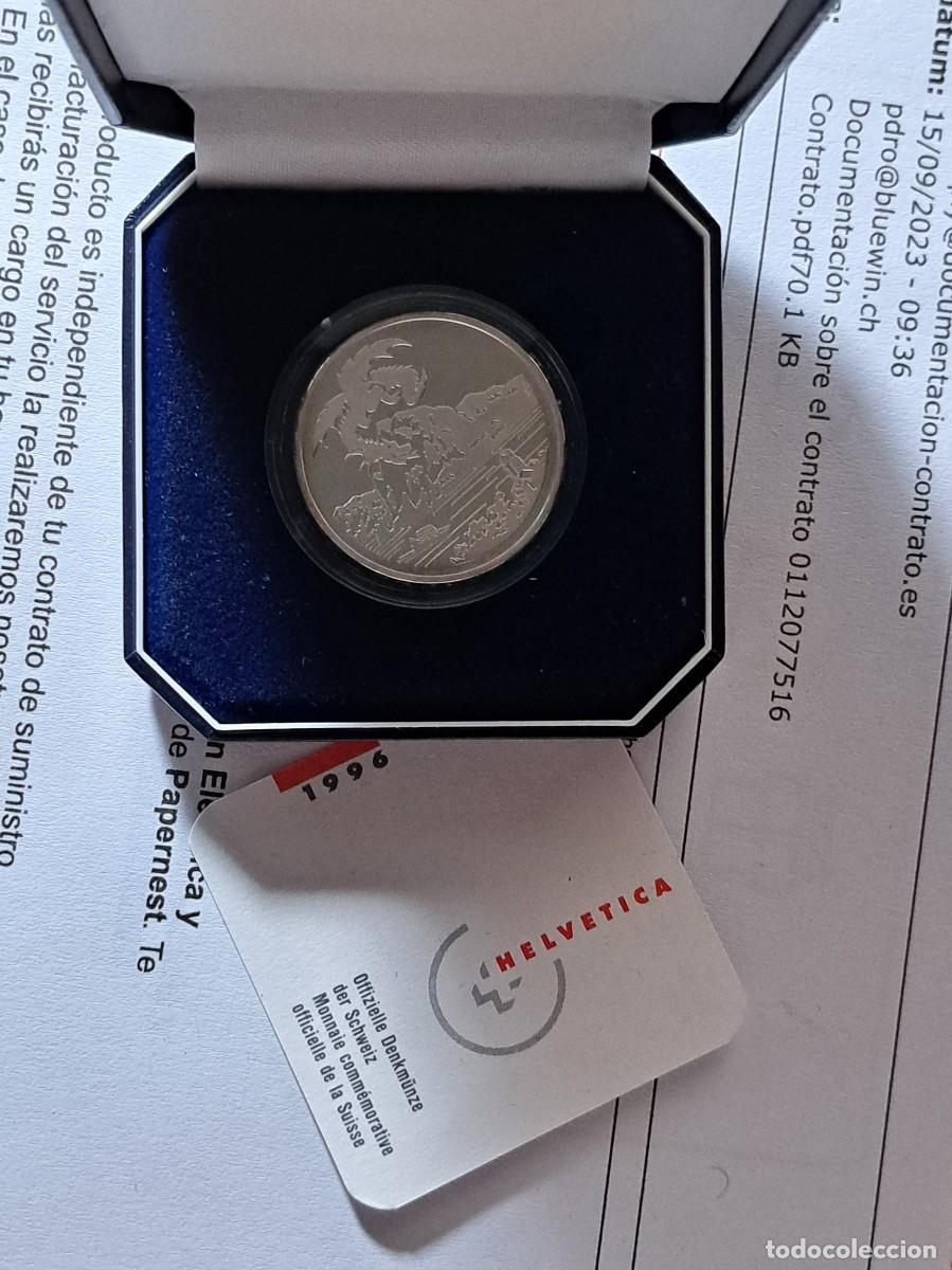 Monedas antiguas de Europa: moneda de plata suiza 1996 - Foto 4