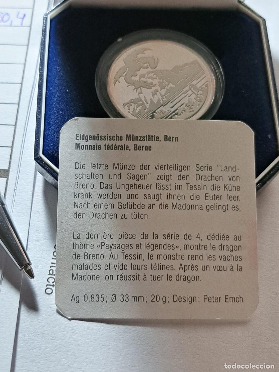 Monedas antiguas de Europa: moneda de plata suiza 1996 - Foto 6
