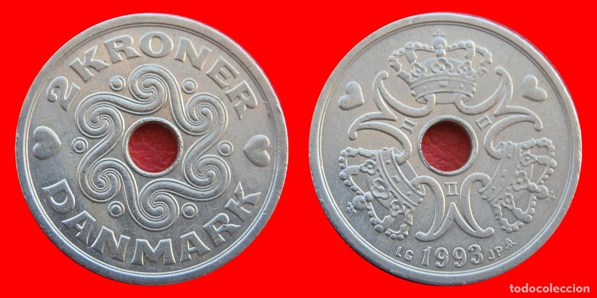 Monedas antiguas de Europa: 2 CORONAS 1993 DINAMARCA-97467 - Foto 1