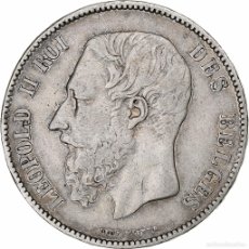Monedas antiguas de Europa: [#1162583] MONEDA, BÉLGICA, LEOPOLD II, 5 FRANCS, 5 FRANK, 1867, BRUSSELS, BC+, PLATA