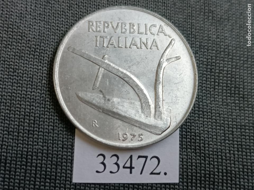 Moedas antigas da Europa: Italia 10 liras 1975