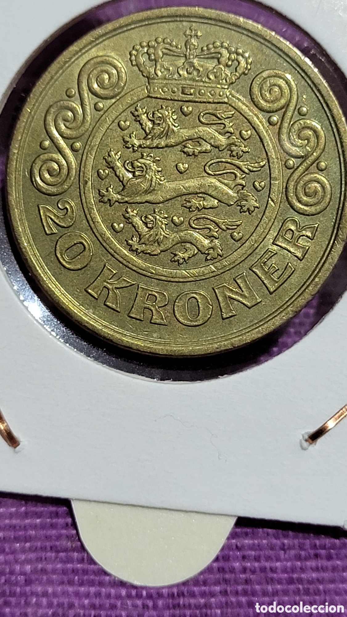 Monedas antiguas de Europa: Moneda 20 koronas Dinamarca - Foto 2