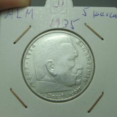 Monedas antiguas de Europa: 5 MARCOS. PLATA. ALEMANIA - 1935 - D